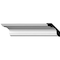 Ekena Millwork SAMPLE - 2 1/4"H x 2 1/4"P x 3 1/4"F x 12"L Jefferson Traditional Smooth Crown Moulding SAMPLE-MLD02X02X03JE - alternate 1